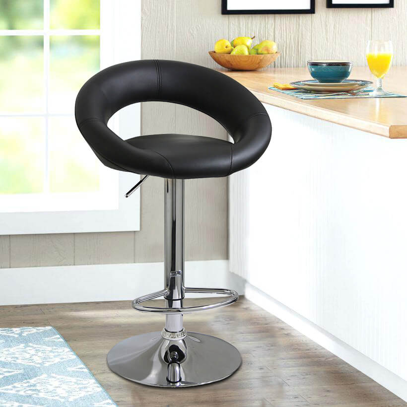 2 barstools, available in black-4