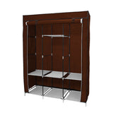 Mobile wardrobe in size 130x45x170 cm - brown-0