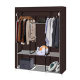 Mobile wardrobe in size 130x45x170 cm - brown-2