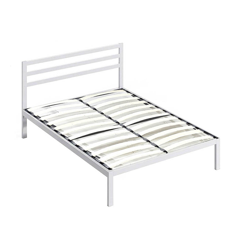 Bella fém ágykeret ajándék ágyráccsal, több méretben és színben-Fehér 160x200 cm-es-fehér-1