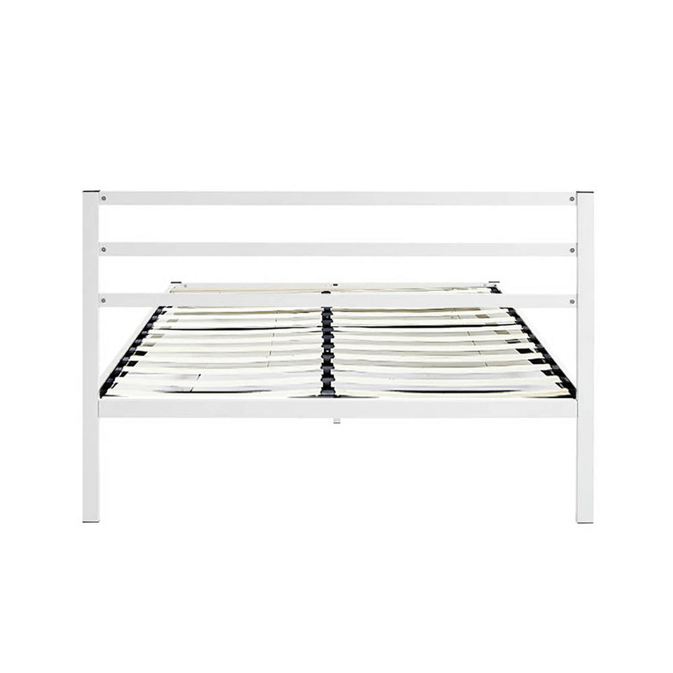 Bella fém ágykeret ajándék ágyráccsal, több méretben és színben-Fehér 160x200 cm-es-fehér-4