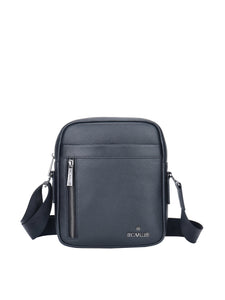 Borsa a tracolla da uomo In Vera pelle Made in Italy 20x25x6 cm-0
