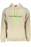 CALVIN KLEIN MEN'S BEIGE ZIPLESS SWEATSHIRT
