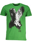 CAVALLI CLASS GREEN MEN'S SHORT SLEEVED T-SHIRT