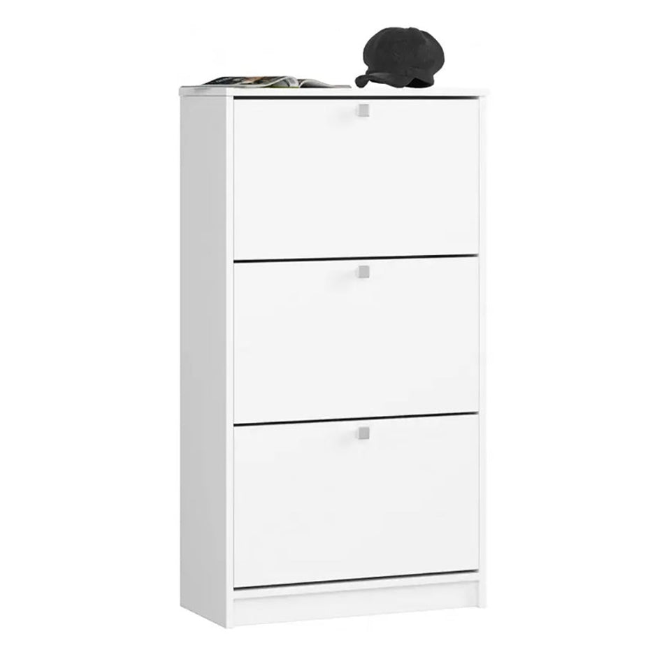 Cipős szekrény 3 részes, fehér színben-2