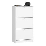 Cipős szekrény 3 részes, fehér színben-2