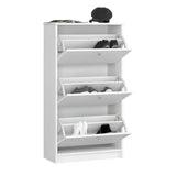 Cipős szekrény 3 részes, fehér színben-3