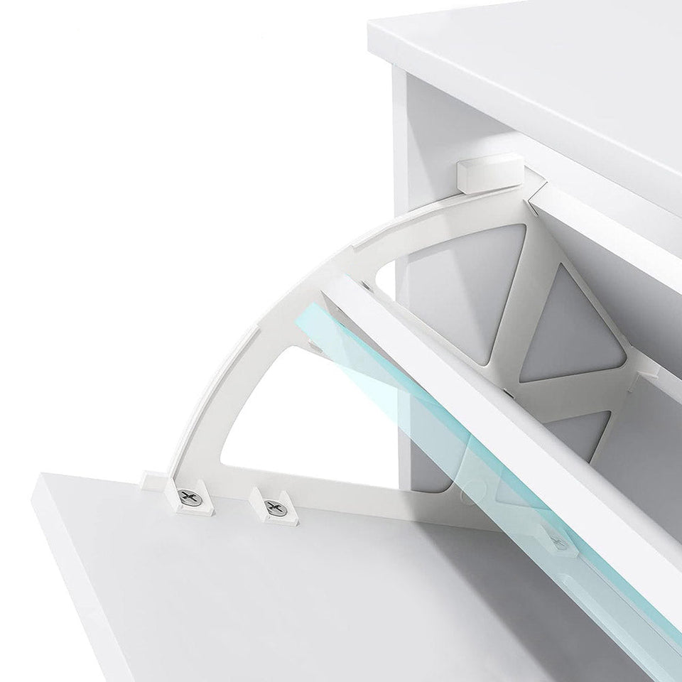 Cipős szekrény 3 részes, fehér színben-3