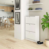 Cipős szekrény 3 részes, fehér színben-1