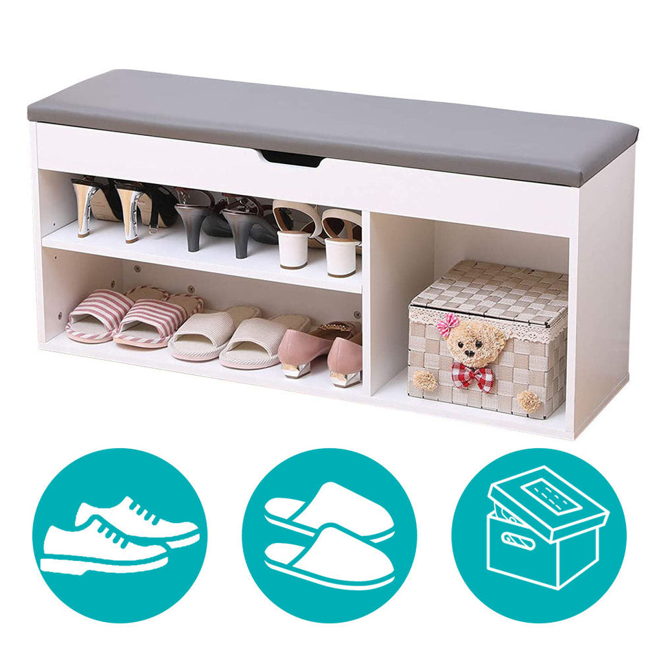 Cipőtároló pad párnázott üléssel-2