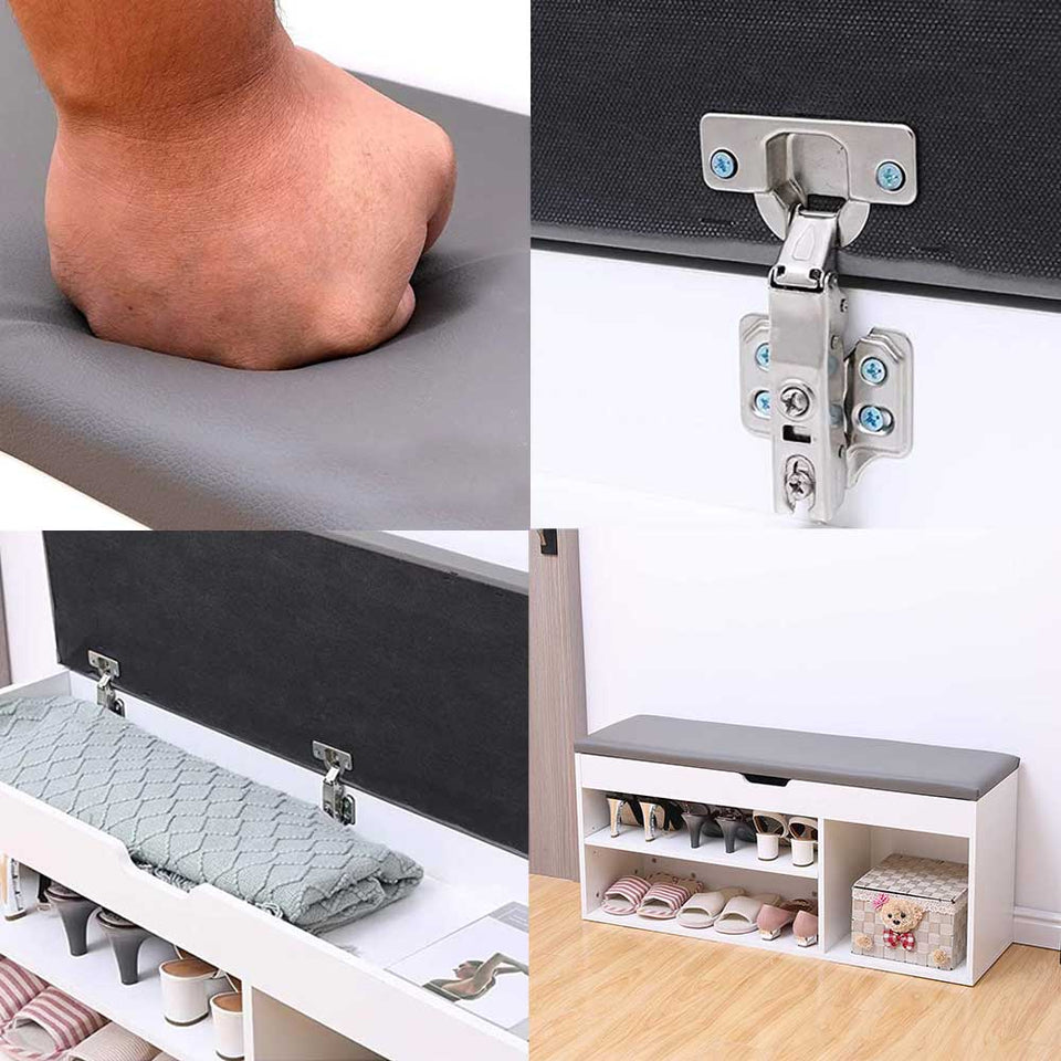 Cipőtároló pad párnázott üléssel-4