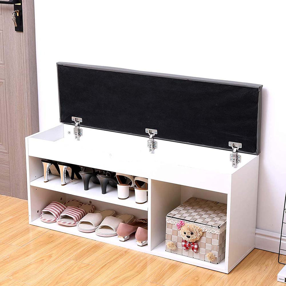 Cipőtároló pad párnázott üléssel-1