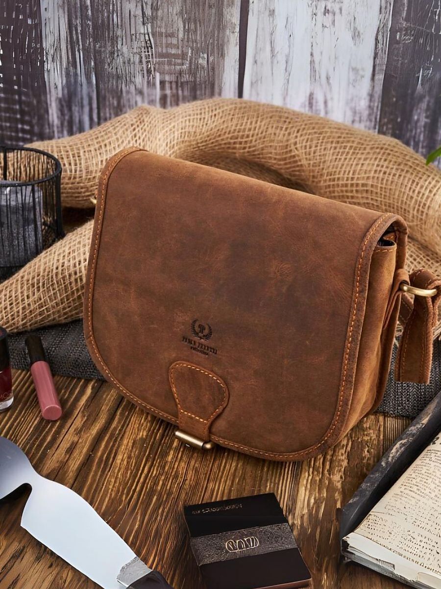 Natural leather bag model 193247 Galanter-0