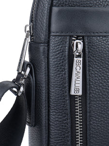 Borsa a tracolla da uomo In Vera pelle Made in Italy 20x25x6 cm-1