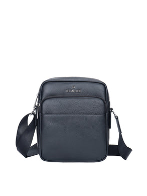 Borsa a tracolla da uomo In Vera pelle Made in Italy 20x25x8 cm-0