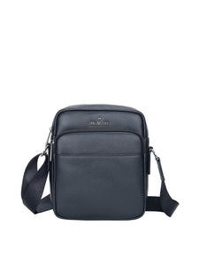 Borsa a tracolla da uomo In Vera pelle Made in Italy 20x25x8 cm-0