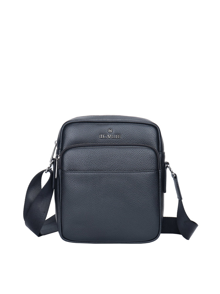 Borsa a tracolla da uomo In Vera pelle Made in Italy 20x25x8 cm-0