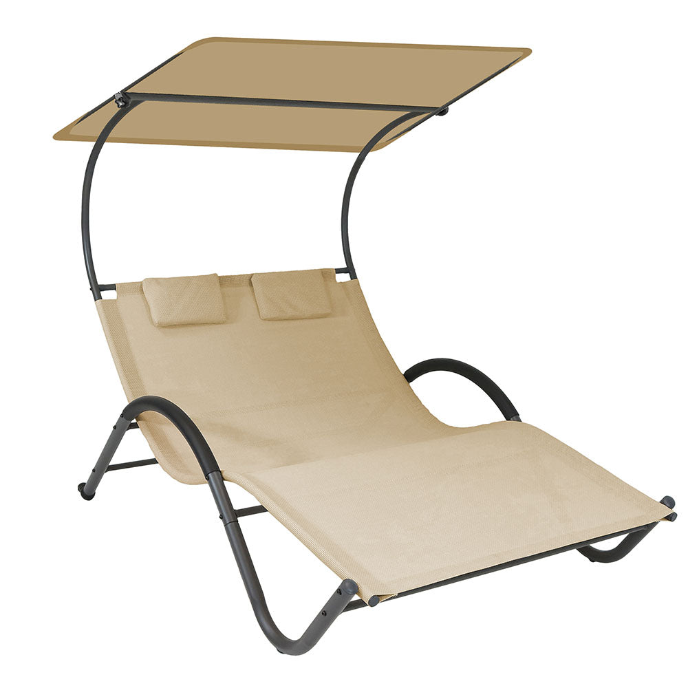 2-person DELUX sunbed in 3 colors - beige-0