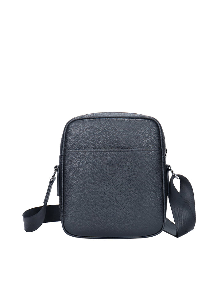 Borsa a tracolla da uomo In Vera pelle Made in Italy 20x25x6 cm-1