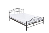 Mimi metal bed frame with gift bed grid in several sizes and colors-Black 140x200cm-0