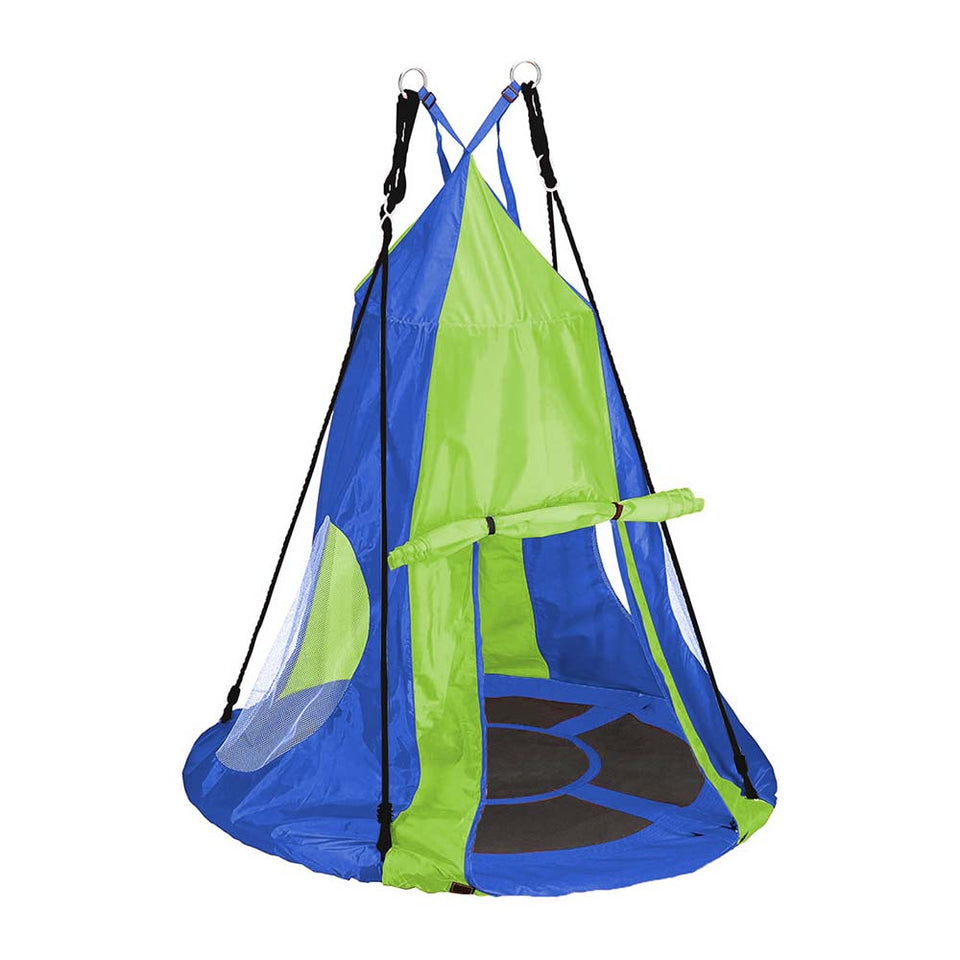 Nest swing-110 cm-with blue tent-1
