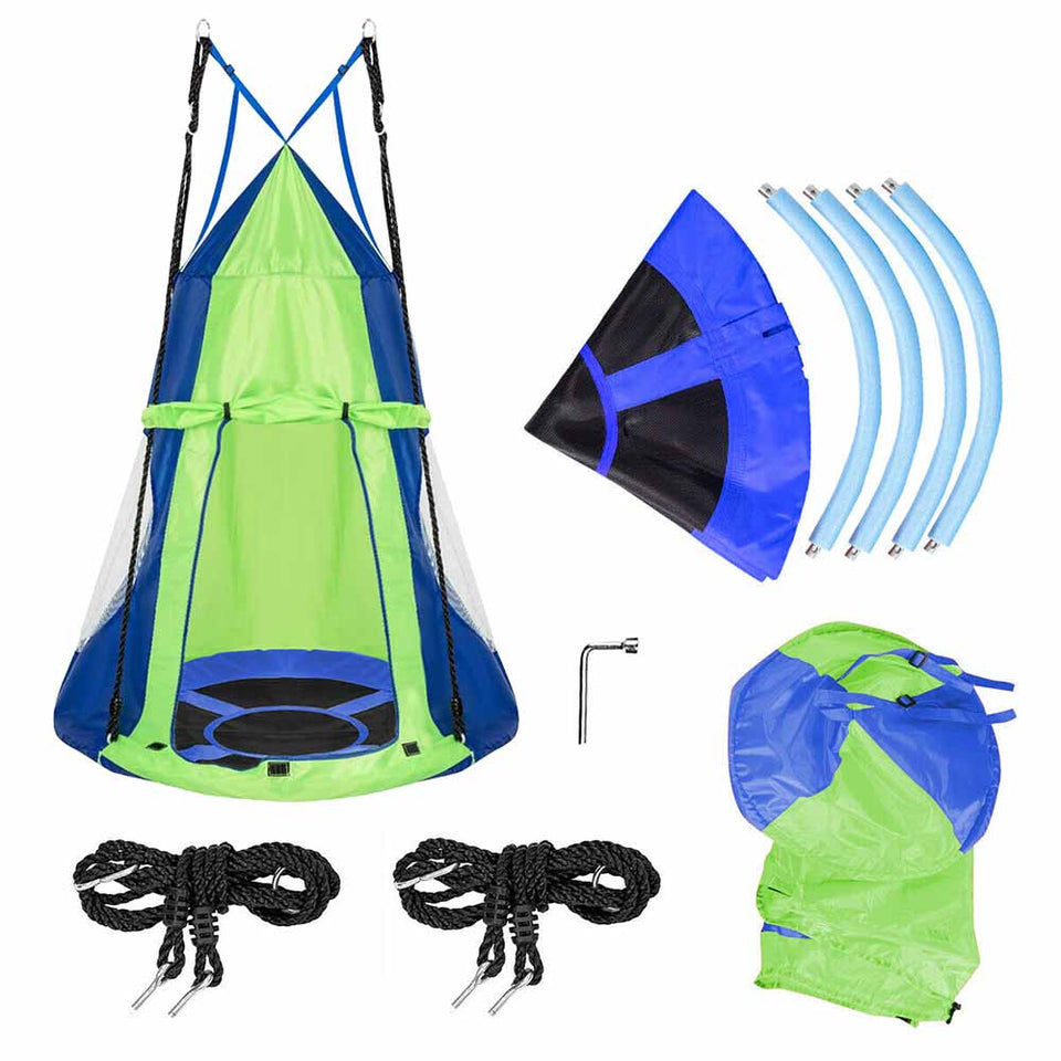 Nest swing-110 cm-with blue tent-2