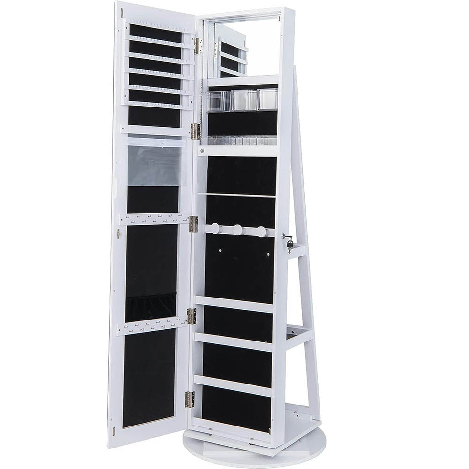 Forgatható ékszer és táskatartó egész alakos tükörrel-0