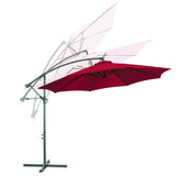 Hanging parasol 2.7 m - in several colors - red-2