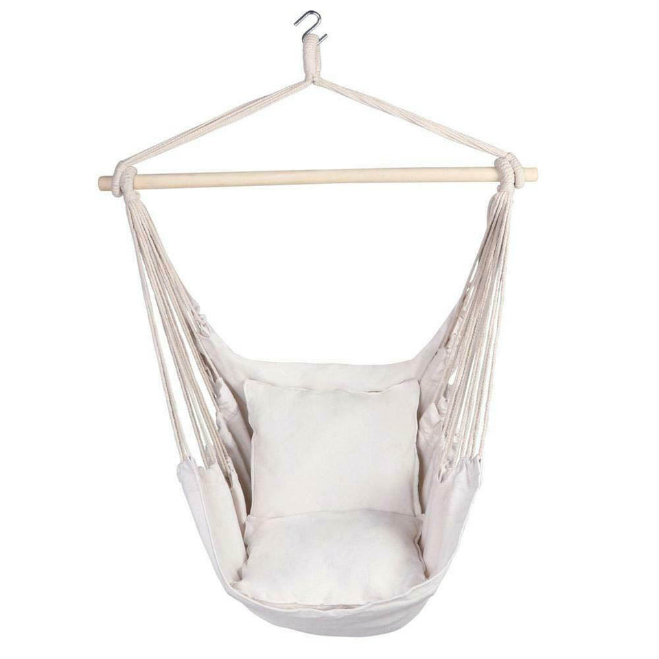 Hanging chair with cushion - off-white-1