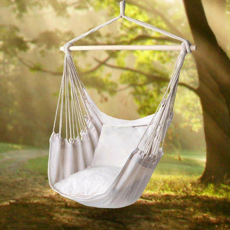 Hanging chair with cushion - off-white-3
