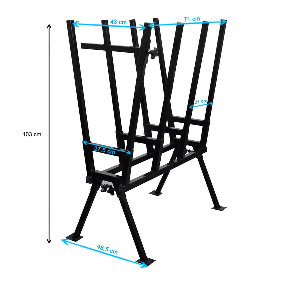 Kovová koza na rezanie dreva