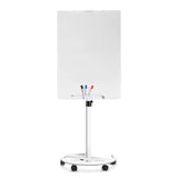 Gurulós mágneses, üveg flipchart tábla 70x 100 cm-0