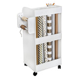 Gurulós tárolószekrény polcokkal, fiókokkal-2