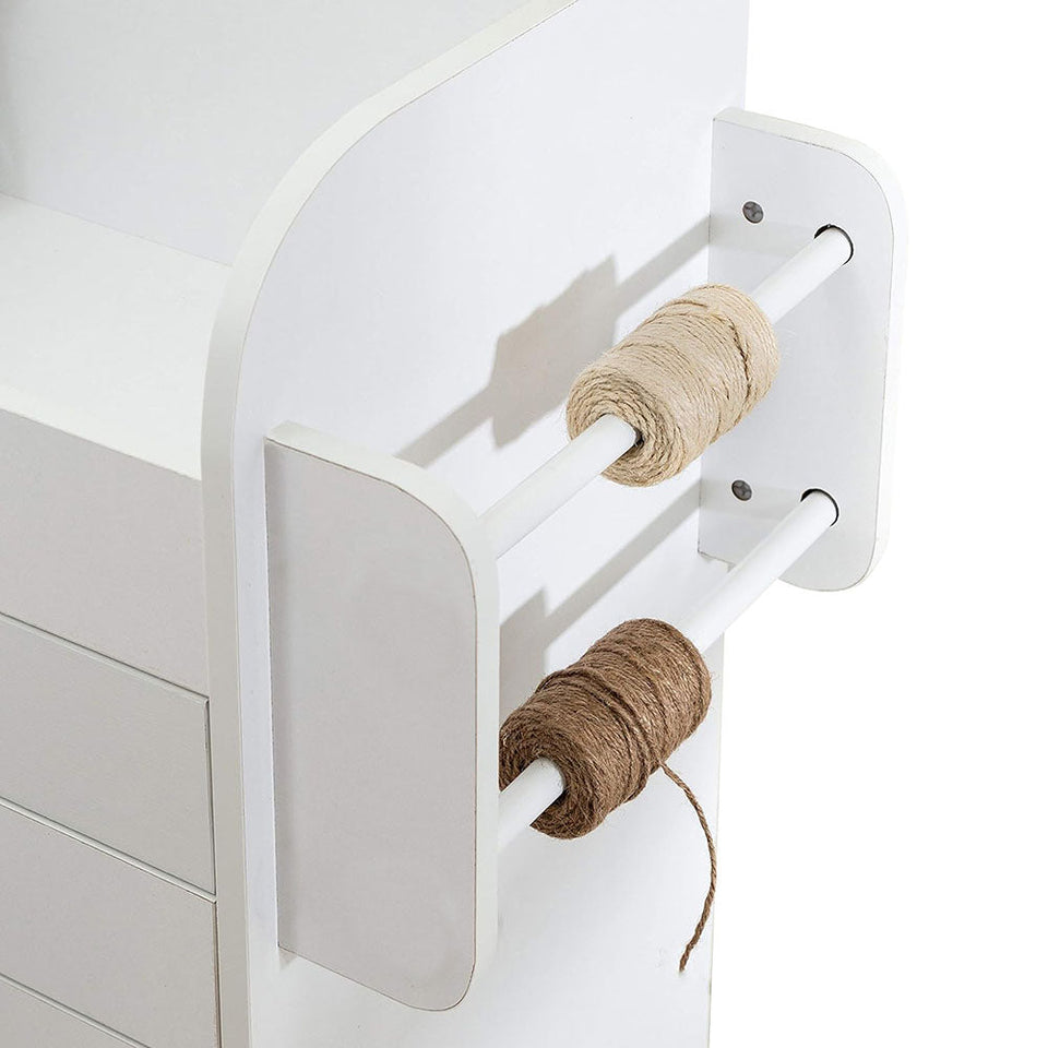 Gurulós tárolószekrény polcokkal, fiókokkal-3