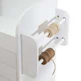 Gurulós tárolószekrény polcokkal, fiókokkal-3