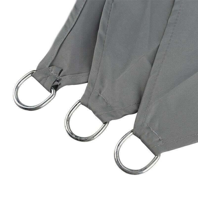 Square sun sail, 3.6 meters, several types-triangular, polyester, gray-2