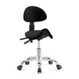 Háttámlás, nyerges forgószék 2 színben-fekete-0