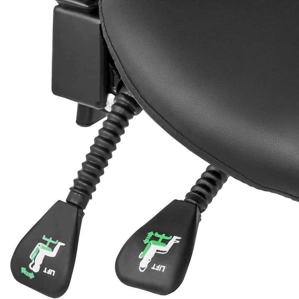 Háttámlás, nyerges forgószék 2 színben-fekete-2