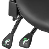 Háttámlás, nyerges forgószék 2 színben-fekete-2