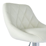 2 barstools with backs, 2 colors - white-2
