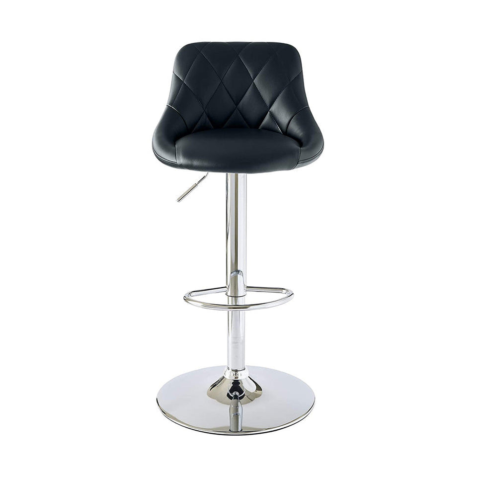 2 barstools with backs, 2 in black-2
