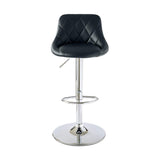 2 barstools with backs, 2 in black-2