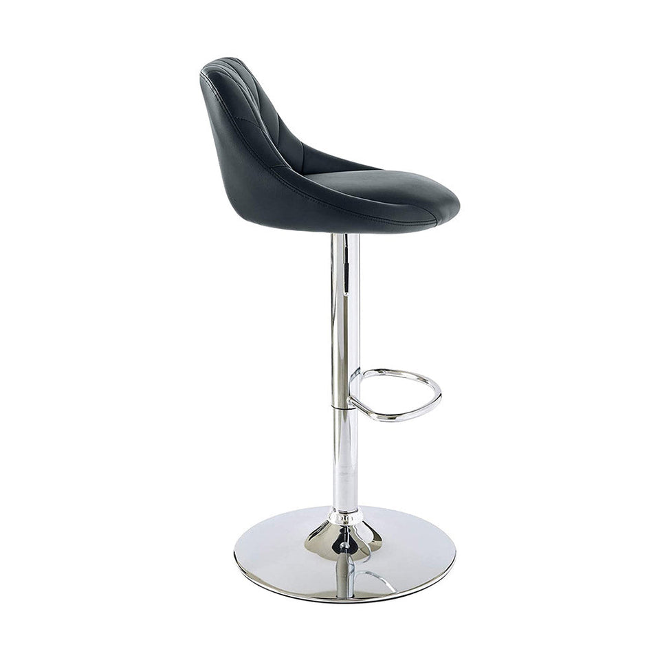 2 barstools with backs, 2 in black-3