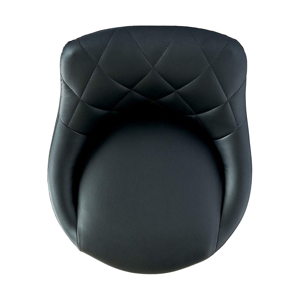 2 barstools with backs, 2 in black-1