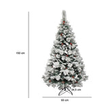 Snowy artificial pine - in several types - 150 cm-0