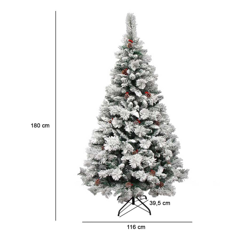 Snowy artificial pine - in several types - 180 cm-0