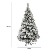 Snowy artificial pine - in several types - 180 cm-0