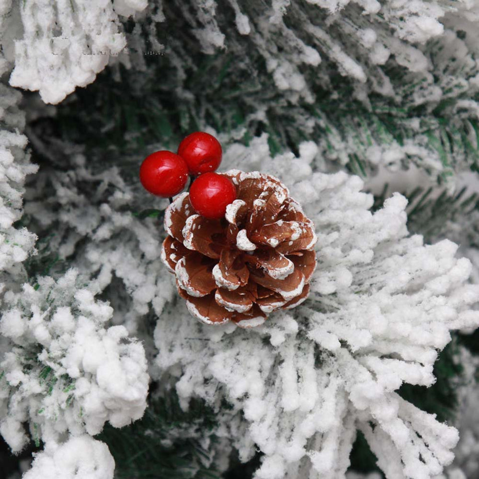 Snowy artificial pine - in several types - 180 cm-2