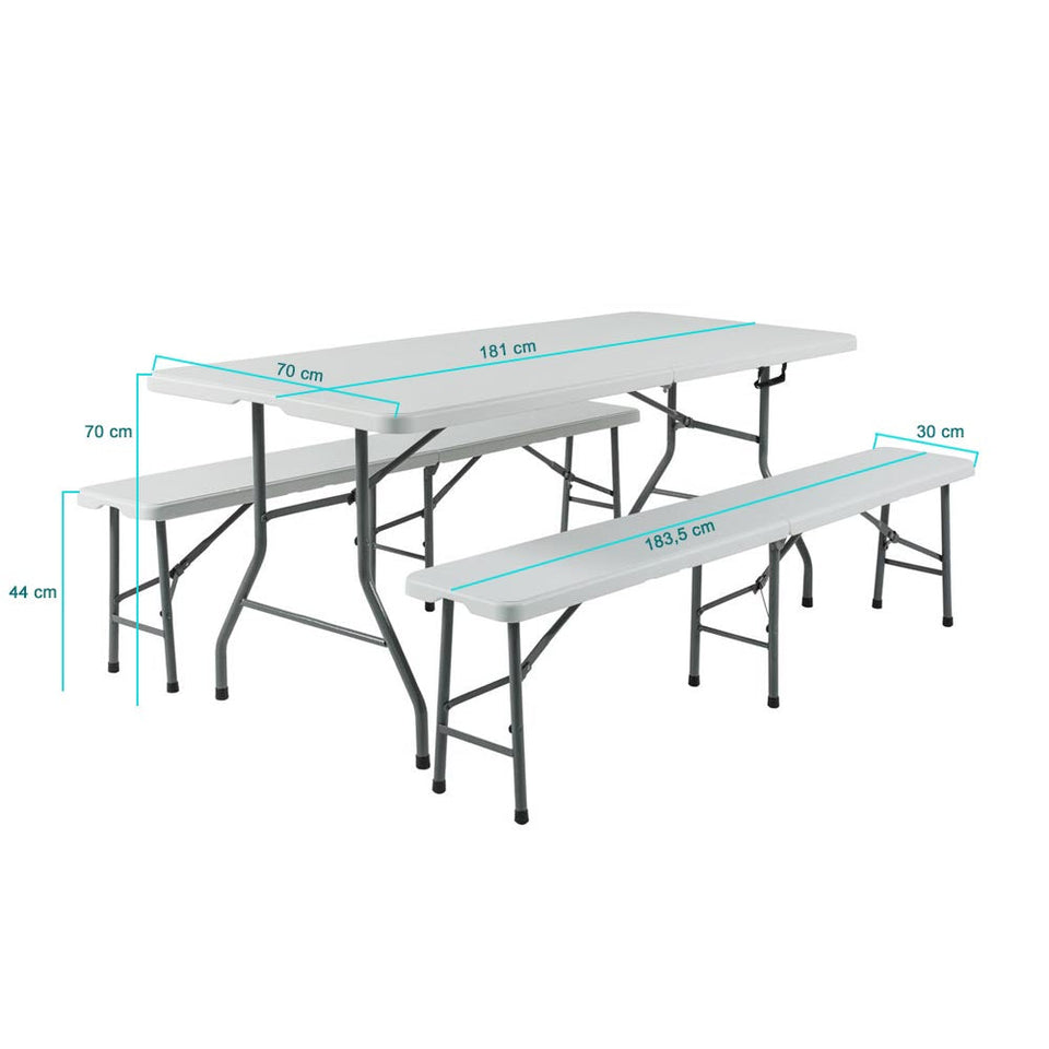 Portable beer bench set-1