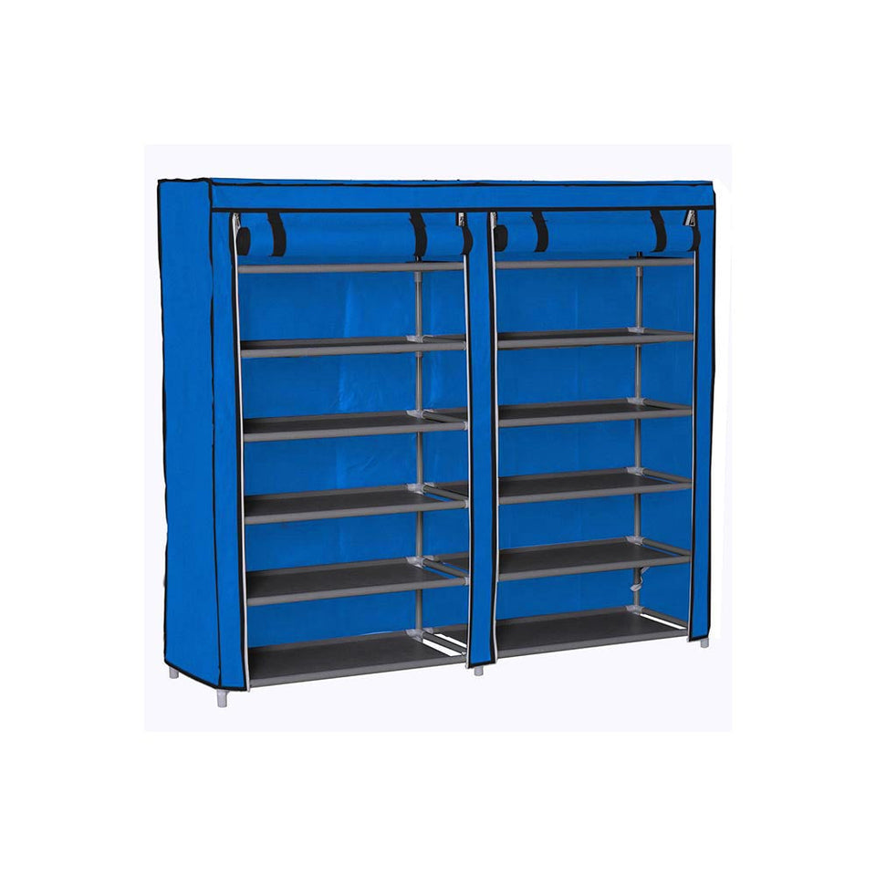 Mobile shoe storage cabinet in 4 colors - blue-2